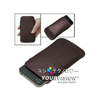 Apple iPhone 3G/3GS 簡約都會型柔軟羊皮套(贈機身正面貼)-帥氣棕