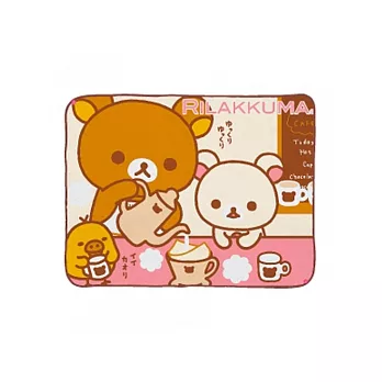 San-X 懶熊巧克力系列個人保暖毛毯。煮咖啡