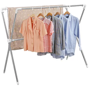 《超晾白》X型伸縮不鏽鋼曬衣架