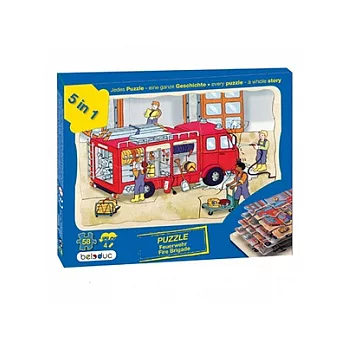 《 德國 beleduc 貝樂多 》多層木拼圖 - 消防英雄