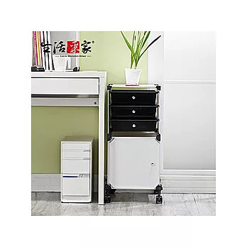【生活采家】彩色方塊3抽1門書報活動櫃