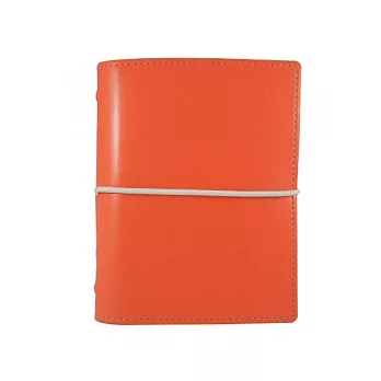 Filofax 道門諾Domino豐彩束繩手冊(口袋)-橘色