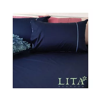LITA麗塔【繽紛玩色-海洋】單人二件純棉薄床包枕套組