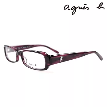 Agnes. b 簡約設計光學眼鏡#琥珀紫 AGNE-ABP203 X03
