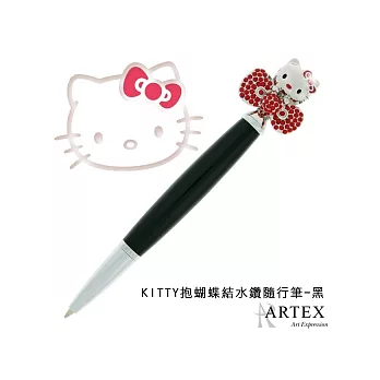 KITTY x ARTEX KITTY x ARTEX KT抱蝴蝶結水鑽隨行筆 黑色 預購商品大贈送！