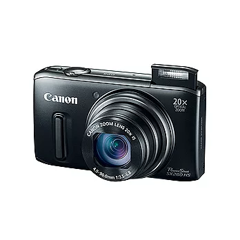 Canon PowerShot SX260 HS(公司貨)-黑+16GC10+專用電池X2+原廠軟布包+讀卡機+桌上型腳架+清潔組+保護貼+HDMI