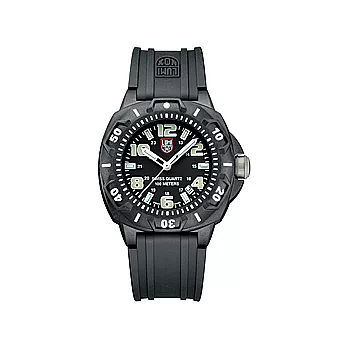 LUMINOX 雷明時前哨系列美國限定版腕錶-黑x螢光時標/43mm