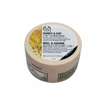 《THE BODY SHOP》蜜糖燕麥3效面膜(100ml)