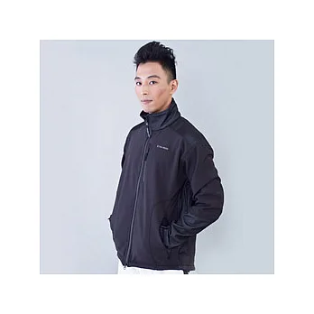 TECL-WOOD《96284》防風防水透氣保暖Soft Shell(軟殼)外套(黑色)-L