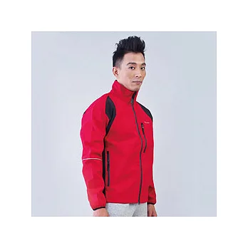 TECL-WOOD《96396》防風防水透氣保暖Soft Shell(軟殼)外套(紅/黑)-S
