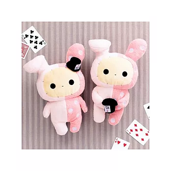 San-X 魔幻馬戲團團長兔魔術帽中公仔。拿帽子。B款