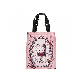 San-X 魔幻馬戲團布面數位收納提袋。團長兔