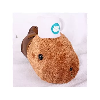 Kapibarasan 水豚君咖啡小舖系列毛絨中公仔-咖啡杯白