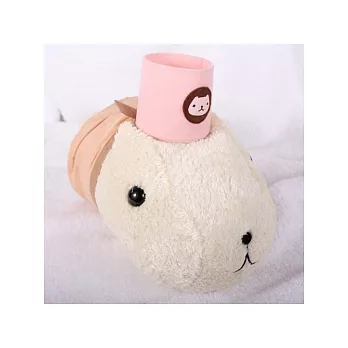 Kapibarasan 水豚妹咖啡小舖系列毛絨中公仔-咖啡杯粉