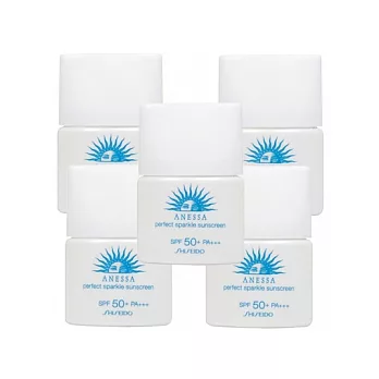 SHISEIDO資生堂 安耐曬珠光防曬露 SPF50+.PA+++(12ml)*5