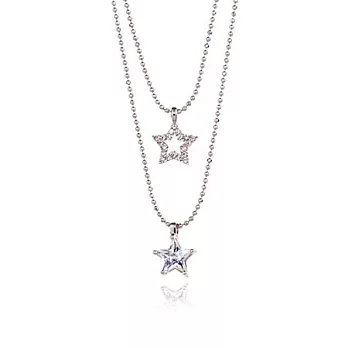 【Luperla】雙星璀璨美鑽雙墬銀