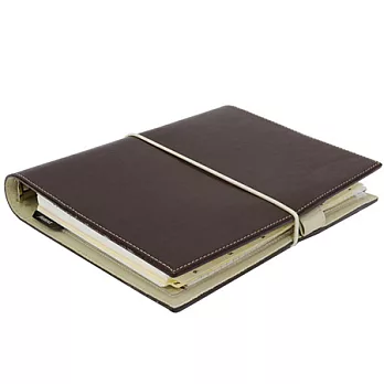 Filofax 道門諾Domino豐彩束繩手冊(A5)-咖啡無咖啡