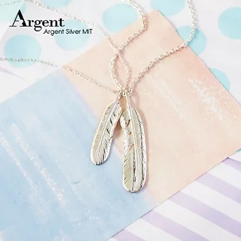 ARGENT銀飾鷹之羽(無染黑款)純銀對鍊