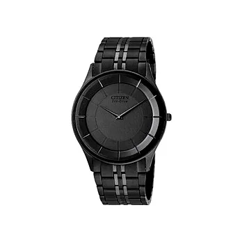 CITIZEN 極簡品味光動能超薄錶(全黑)