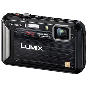 (公司貨)Panasonic Lumix TS20 防水防摔防塵防凍高畫質時尚相機-送32G+專用電池+原廠袋+中腳+讀清貼/黑色