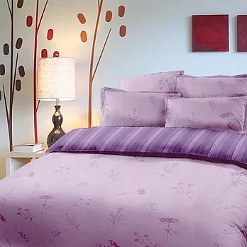 幸福晨光【忘憂森林】100%純棉單人三件式床包被套組