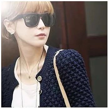 Ejing太陽眼鏡 巴黎花都系列 歐美復古款-男女皆可戴 (EJ1128 BK) #黑色