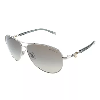 Tiffany&CO;.太陽眼鏡 (TF3034 60013C) #鎖鑰款銀-灰色