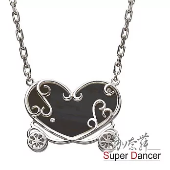 superdancer-加奈舞-愛心馬車-純銀項鍊(黑蝶貝)