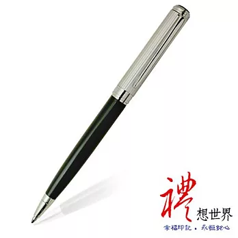 PLATO禮想世界-「巴洛克旋律」銀線刻字原子筆(質感黑)