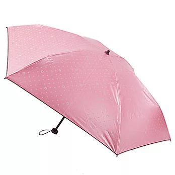 【2mm】雪花漫漫。100%遮光涼感四折傘珍珠粉