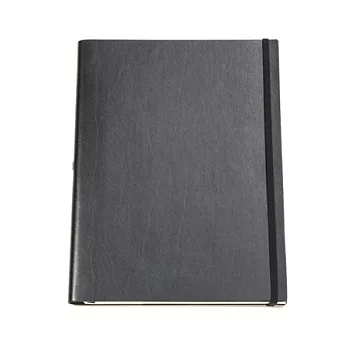 Jadeco / 客製 Vattern notebook平紋皮革筆記本 B5 橫條內頁黑色