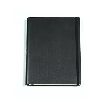 Jadeco / 客製 Vattern notebook平紋皮革筆記本 A5 橫條內頁黑色