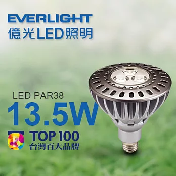 《 億光LED照明 》13.5W高亮度LED PAR38 20度投射燈【吳念真環保推薦】白光