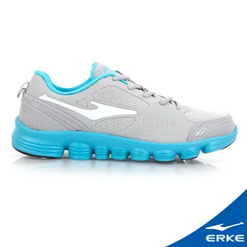 【Party World】《ERKE鴻星爾克》女運動綜訓慢跑鞋35淺灰/河藍