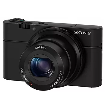 SONY DSC-RX100 超大感光片幅數位相機(中文平輸)-加送小腳架+讀卡機+清潔組+保護貼黑
