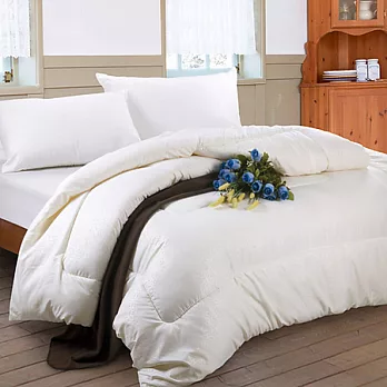 【政府認證．MIT台灣製造精品寢具-溫馨花戀】國際認證壓花純羊毛被