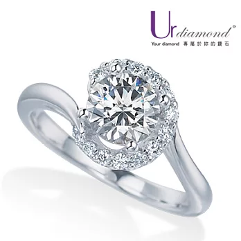 Ur diamond自在魅力GIA鑽石18K金戒指 30分G/VS1/3EX