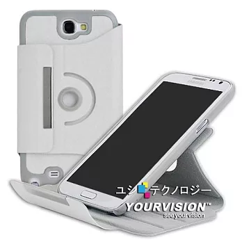 Samsung Galaxy Note 2 N7100 典雅細柔多角度旋轉皮套 _典雅藍