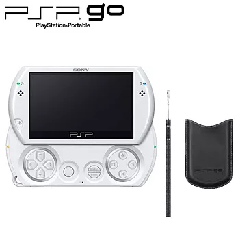 PSP GO 白色16GB主機(日規)+原廠皮套&吊飾