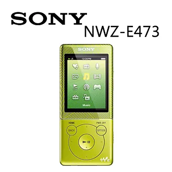 SONY NWZ-E473 新力 4GB Walkman 數位隨身聽（青春綠）【公司貨】送SONY皮質手環帶.