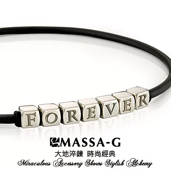 MASSA-G DECO系列【字言字語Alphabet】4MM鍺鈦項鍊(7字組)慕尼黑45cm