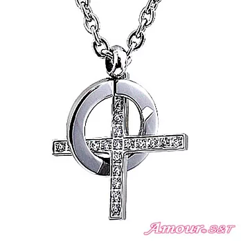 AmourS&T艾摩兒 幸福元素 鋼項鍊(男)白色