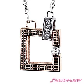 AmourS&T艾摩兒 幸福方程式 鋼項鍊(女)金色