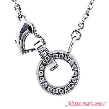 AmourS&T艾摩兒 幸福相扣 鋼項鍊(女)白色