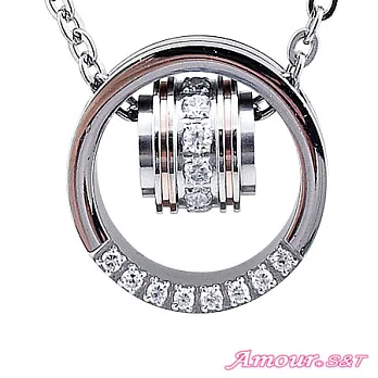 AmourS&T艾摩兒 幸福環繞 鋼項鍊(女)玫瑰金