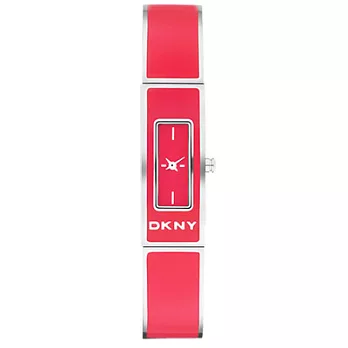 DKNY 來自紐約都會仕女腕錶(橘紅)