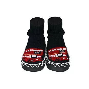 Moccis舞動學步襪靴----穿上MOCCIS，自在舞動寶寶雙腳---倫敦巴士(12~18月)12~18月