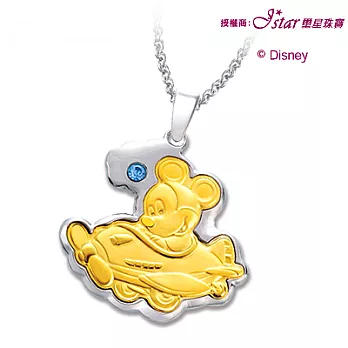 迪士尼金飾♥造飛機米奇♥黃金墜子