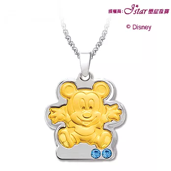 迪士尼金飾♥抱抱米奇♥黃金墜子