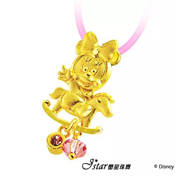 迪士尼金飾♥嗨~美妮♥彌月金飾黃金墜子